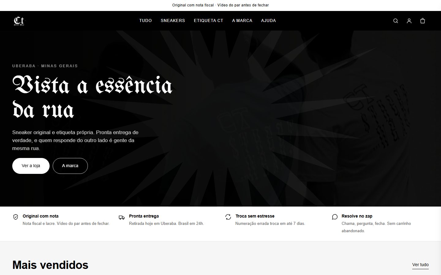 Site de CT Street Wear