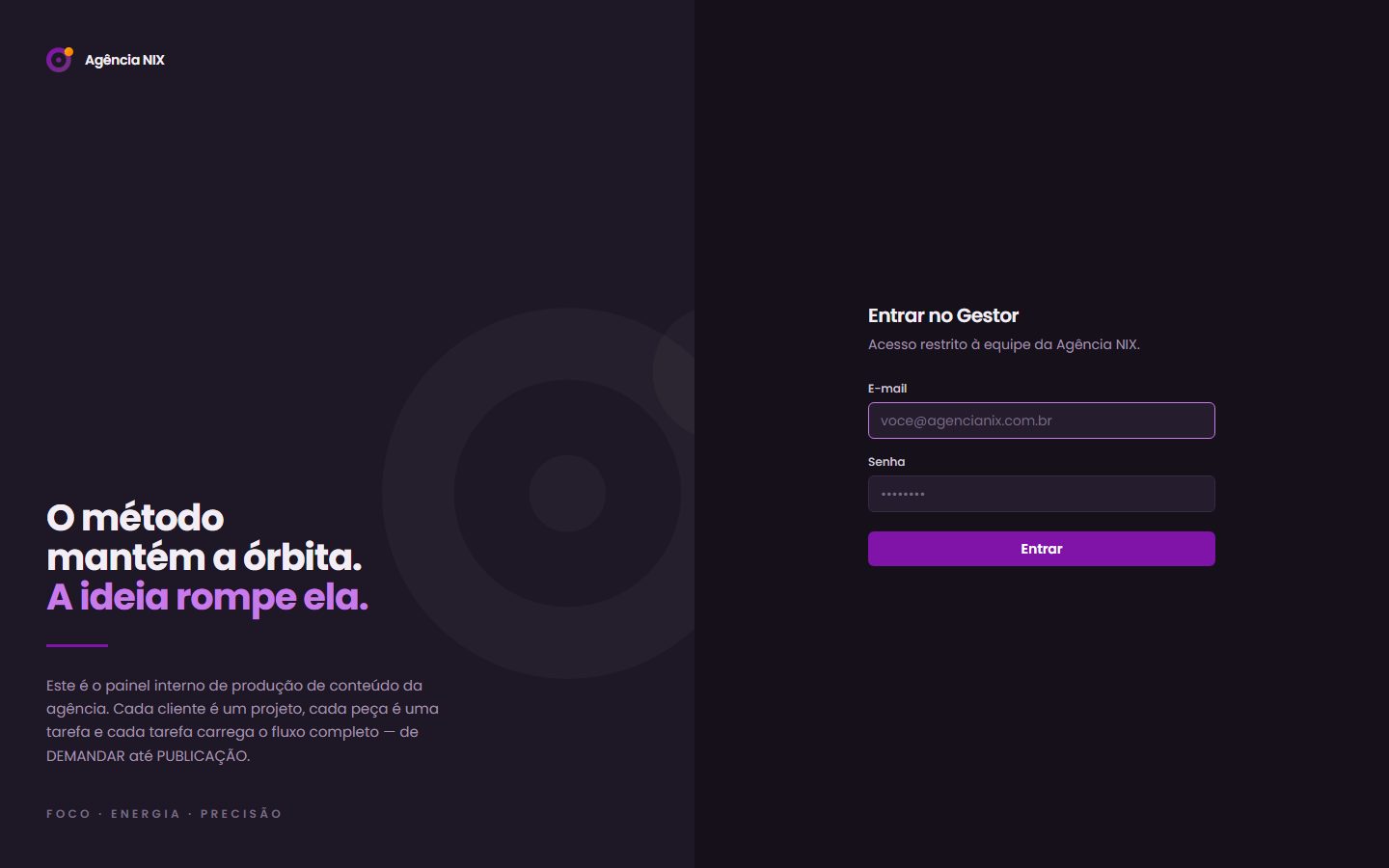 Site de Agência NIX