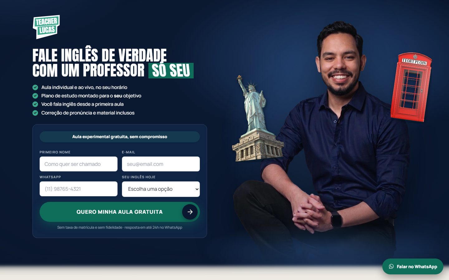 Site de Teacher Lucas